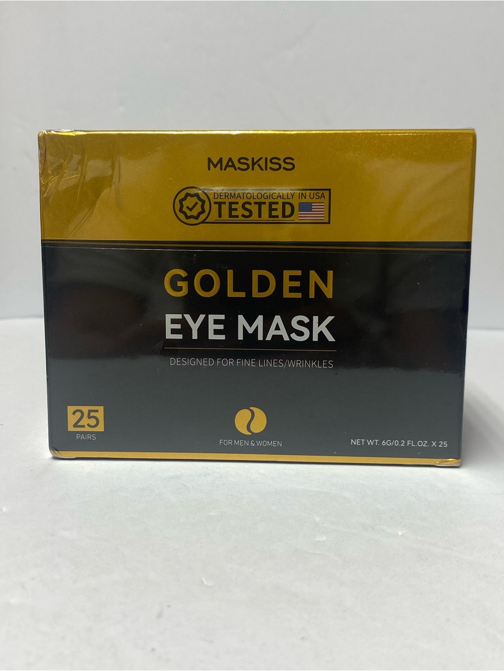 Golden Eye Mask - Gold and Black